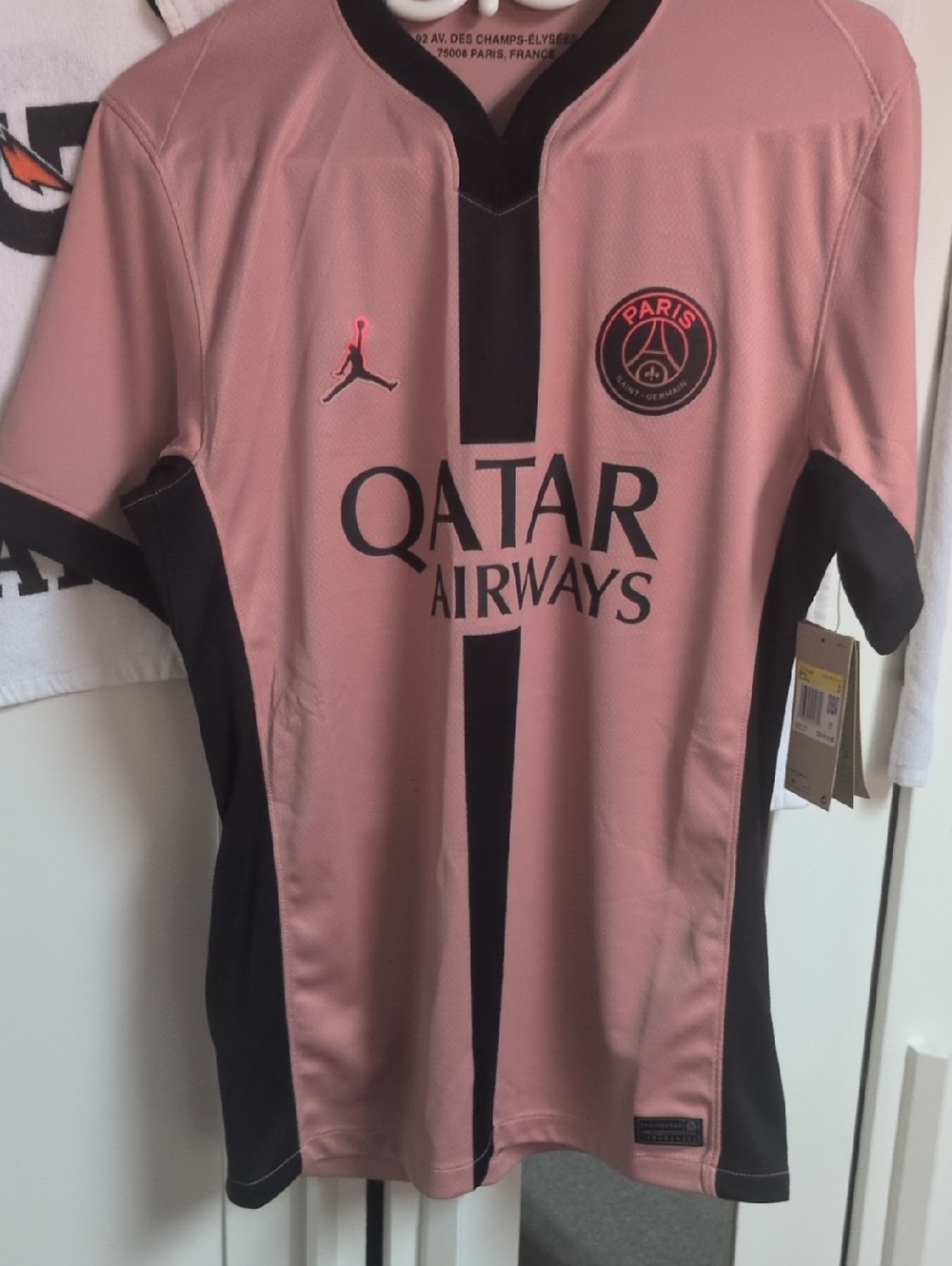 Brand New Paris Saint-Germain Jordan x PSG Pink Soccer Jersey
